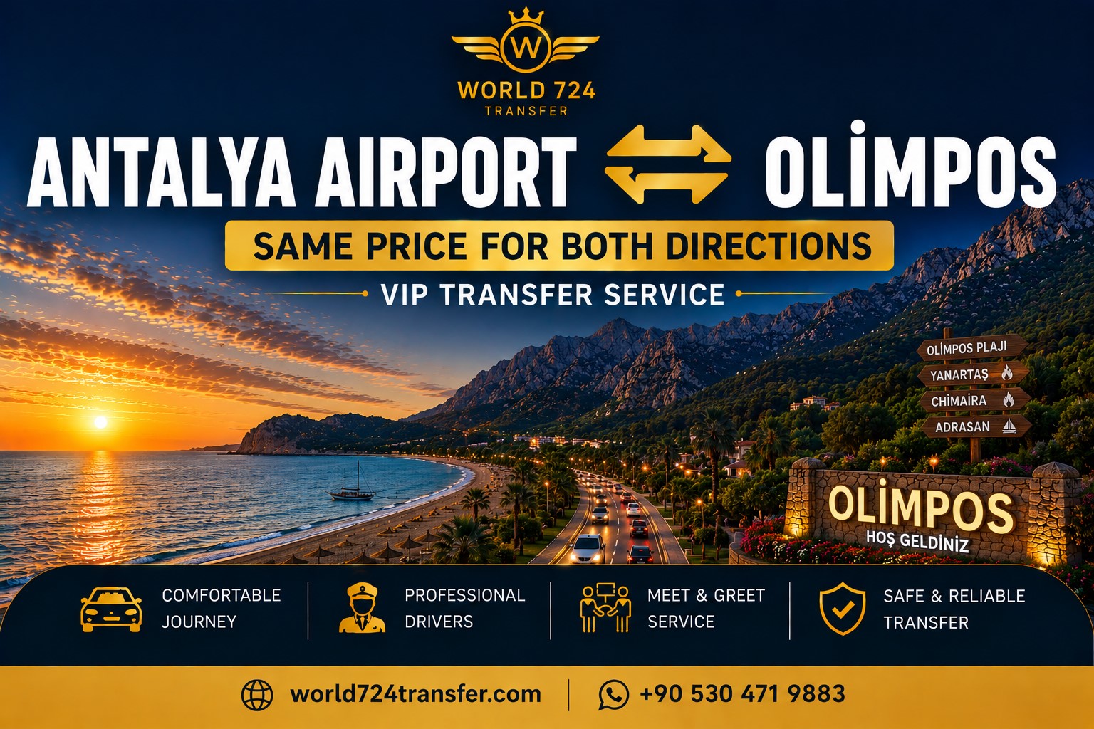 Antalya Havalimanı (AYT)-Olimpos Ağaç Evler